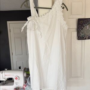 SHEIN White Floral Mini Dress